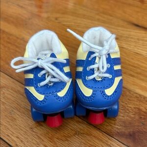 EUC American Girl Blue and Yellow Roller Skates